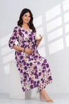 Pure Cotton Maternity Feeding Kurta Palazzo Set with Hidden Nursing Zipper